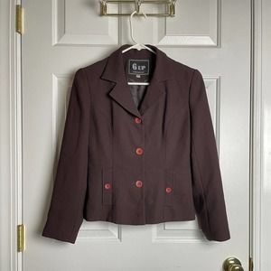 WOMEN 6UP Blazer Brown Sz 2